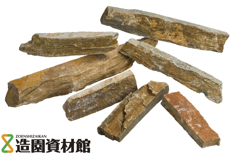 クォーツサイト小端 ミックスゴールド | 造園資材館