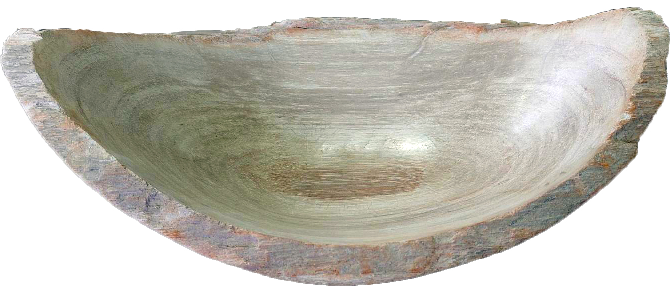 木化石　刻（とき）ウォーターボウル | 造園資材館