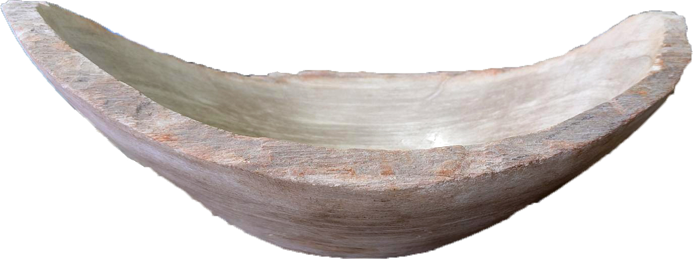 木化石　刻（とき）ウォーターボウル | 造園資材館