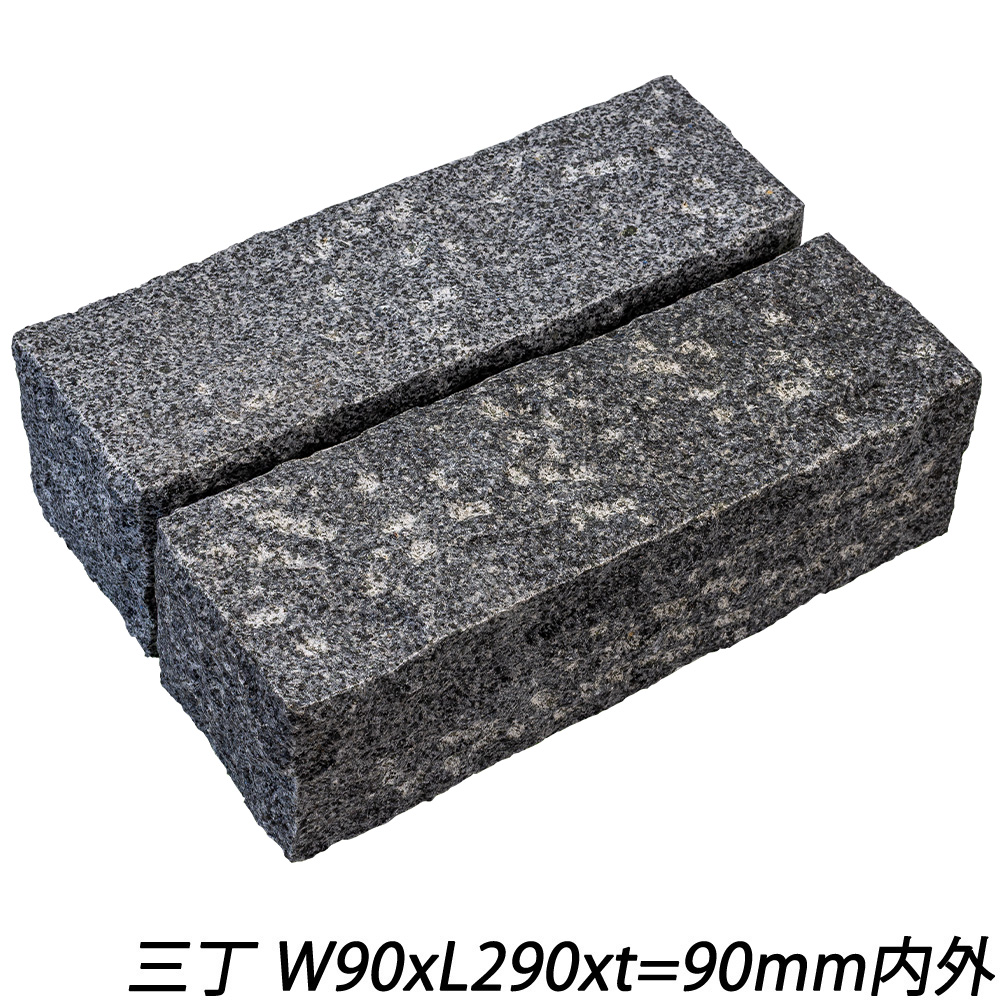 クワンストーンピンコロ グレー ノミギリ仕上げ | 造園資材館