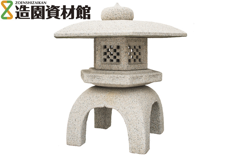 岡崎高級灯篭 古代角雪見 万成石 | 造園資材館