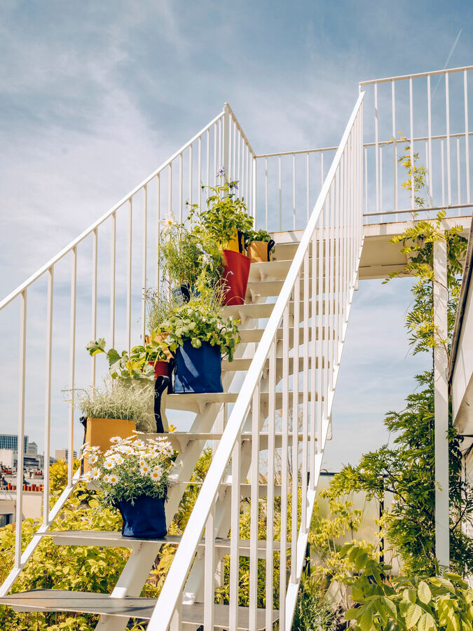 バックサック ポット INDIGO | 造園資材館