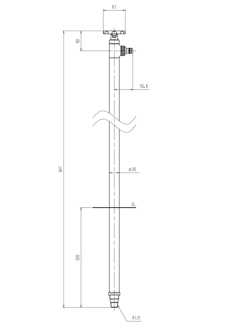 スプリンクルスリムバルブハンドル シルバー | 造園資材館
