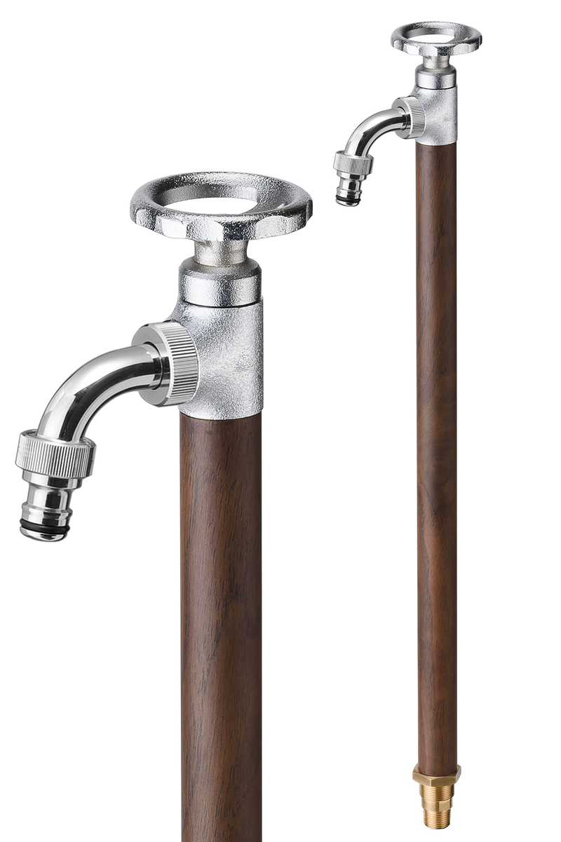 スプリンクルスリム3Dバルブハンドル クルミ木目 | 造園資材館