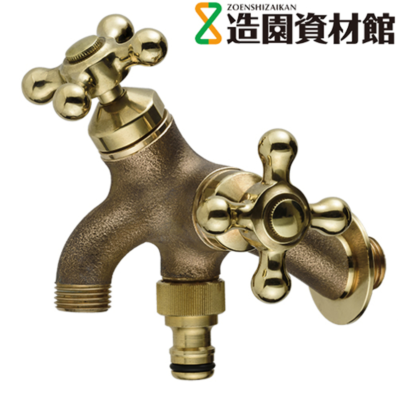 T14型二口横水栓 鋳肌 | 造園資材館