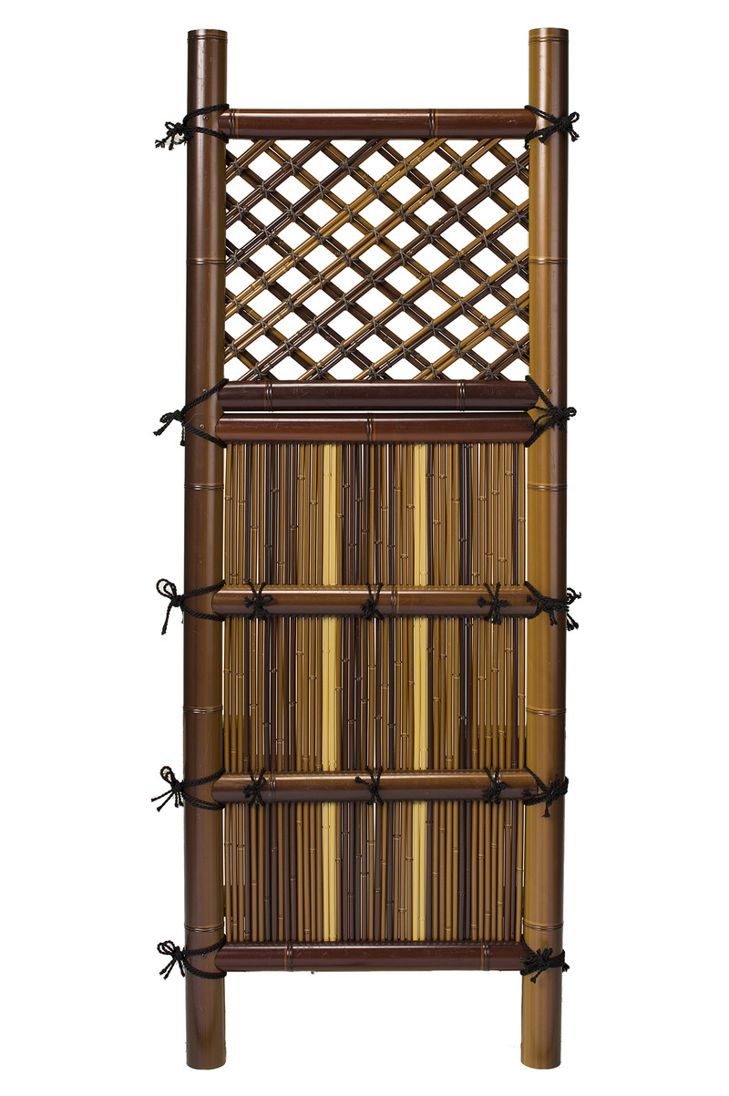 プラ平袖垣(軽量タイプ) 茶 | 造園資材館