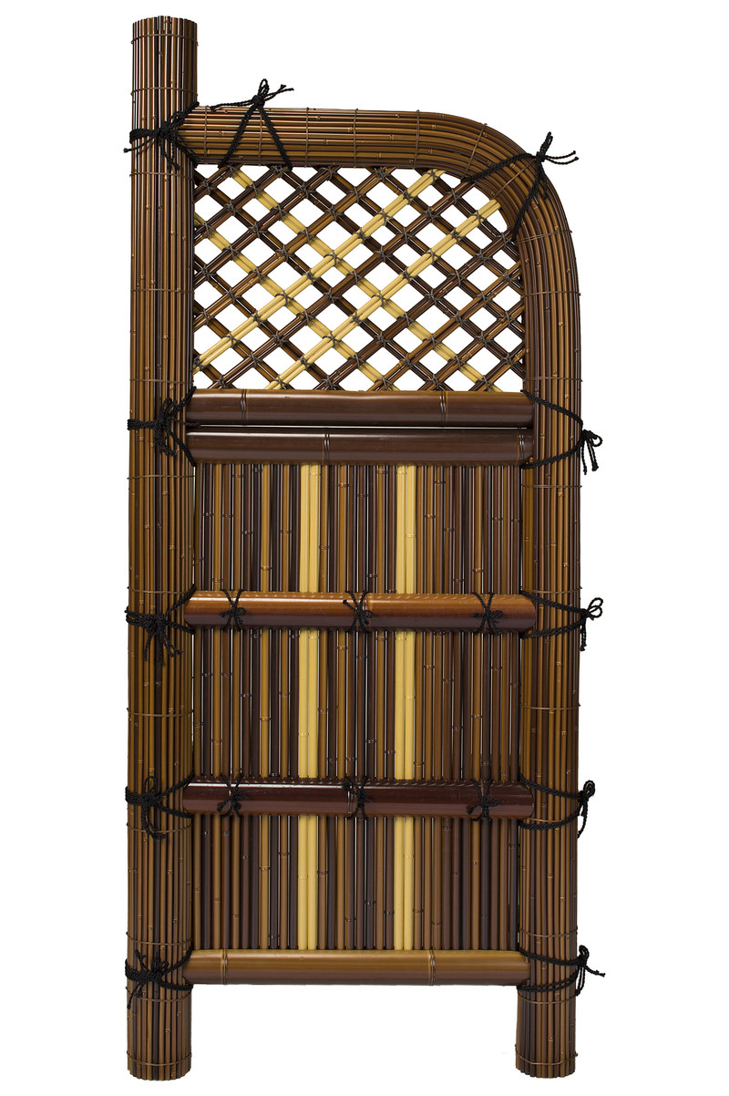 プラ玉袖垣(DXタイプ) 茶 | 造園資材館