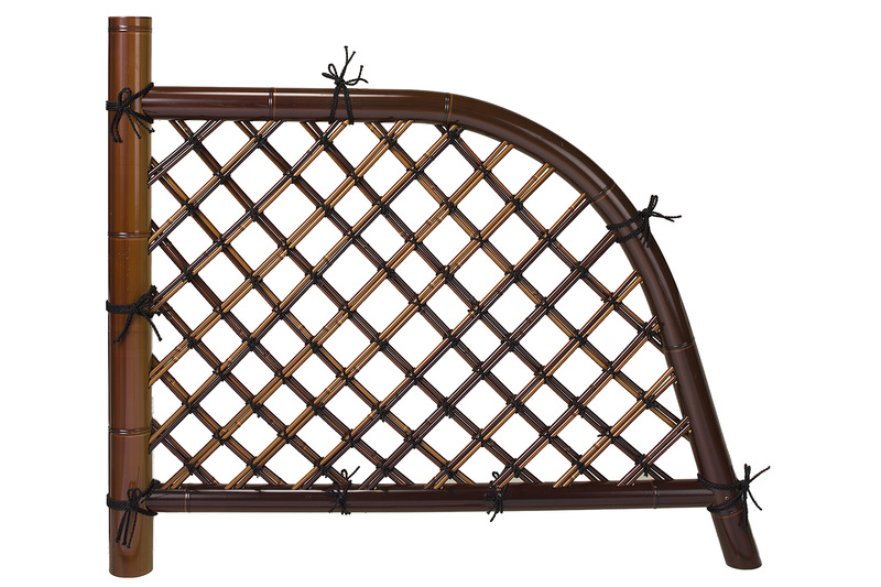 プラ光悦寺垣(曲げ軽量タイプ) 茶 | 造園資材館