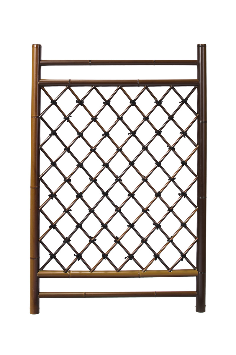 プラ枝折戸 茶 | 造園資材館