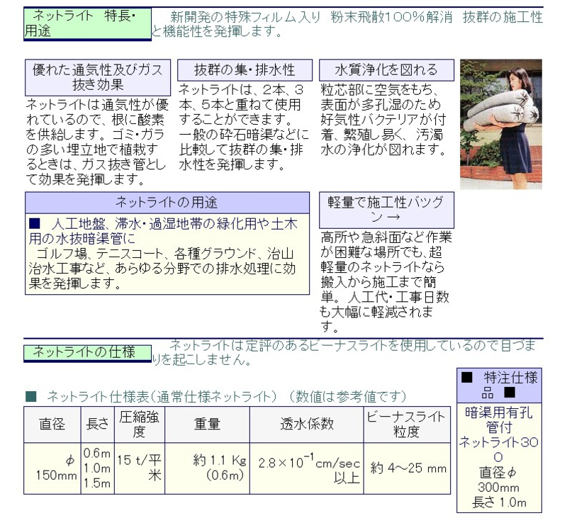 ネットライト　ビーナスライト | 造園資材館